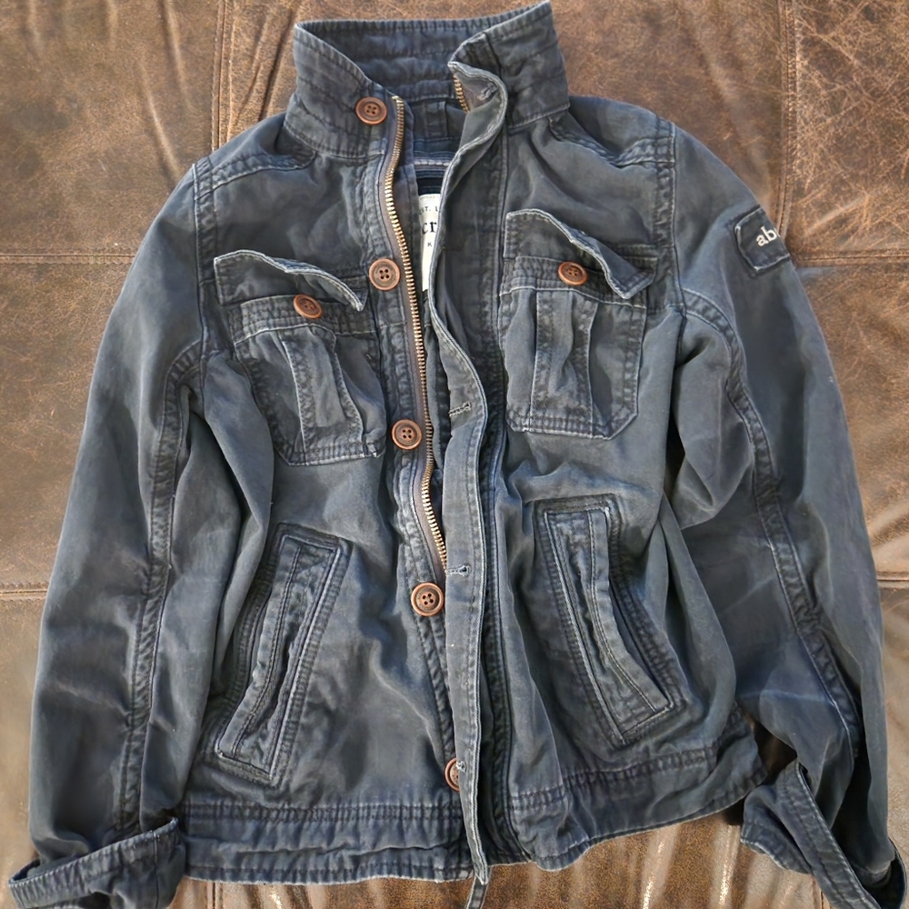Boys Abercrombie Jacket Navy